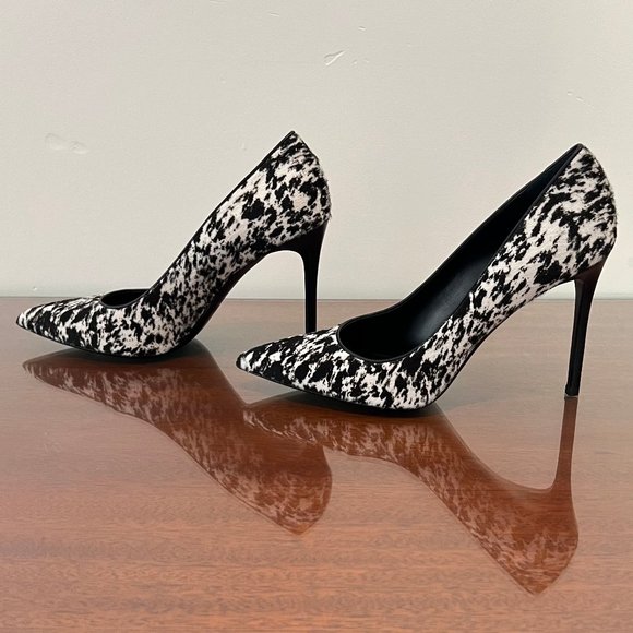 NIB Michael Kors Collection Gretel Speckled Pony Print Calf Hair Pump - Picture 11 of 16